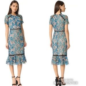 Shoshana Lace Octavia Midi Dress